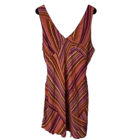 Wild Fable Multi Striped Slip Dress, Size Large - Picture 1 of 4